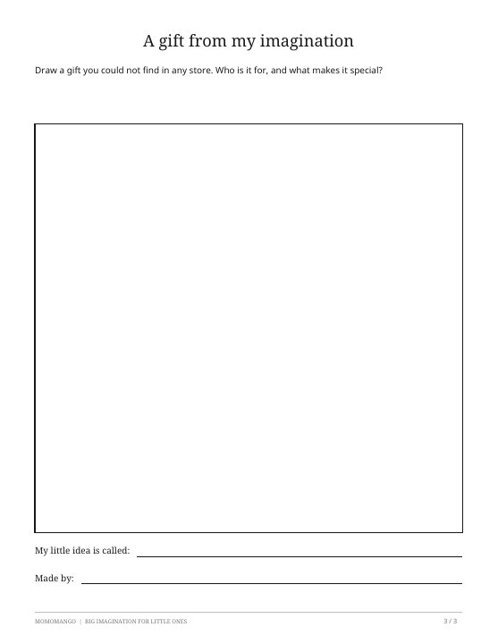 Preview of the christmas imagination drawing page