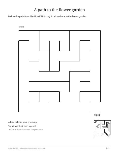 Preview of the mother’s day maze worksheet