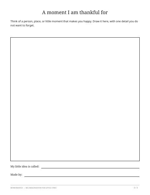 Preview of the thanksgiving imagination drawing page